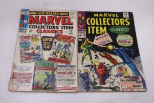 TWO VINTAGE MARVEL COLLECTORS ITEM CLASSICS COMICS