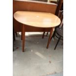 A FORMICA TOP DROP-LEAF KITCHEN TABLE