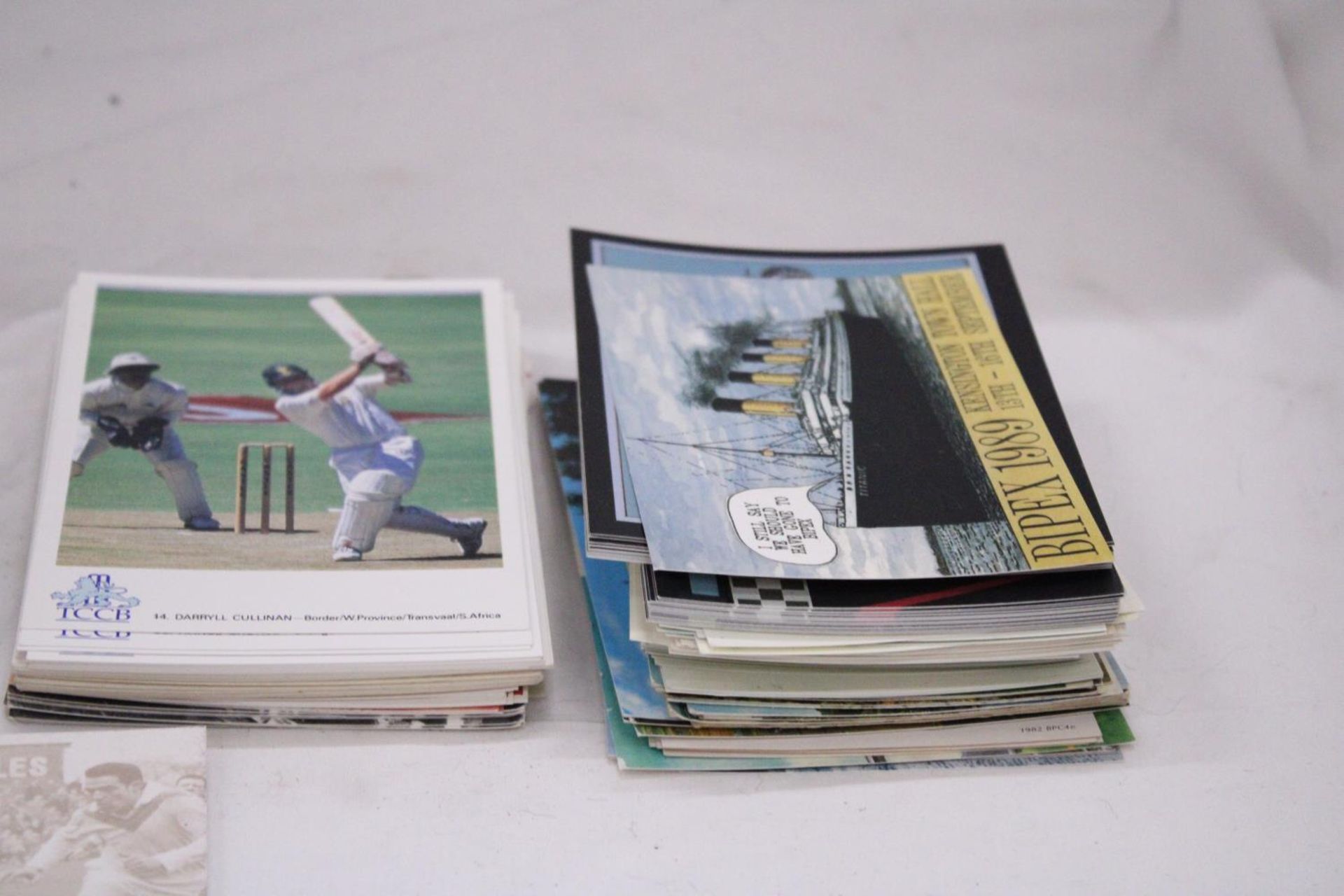 A COLLECTION OF SPORTING AND TRANSPORT POSTCARDS TO INCLUDE FOOTBALL, CRICKET, ETC - Image 2 of 5