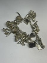 A SILVER CHARM BRACELET