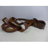 TWO MILITARY SAM BROWNE BELTS
