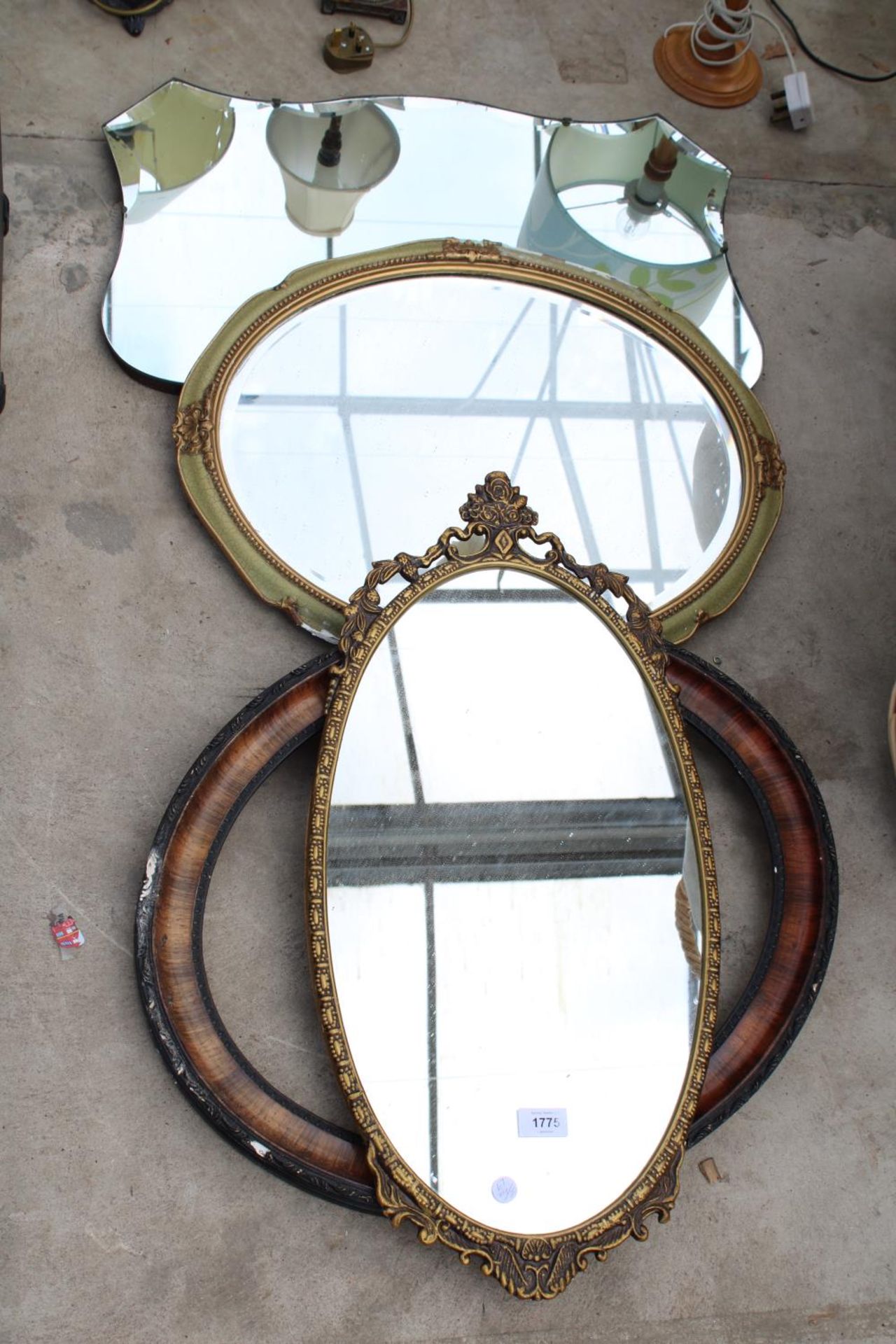 THREE VARIOUS MIRRORS AND A FRAME