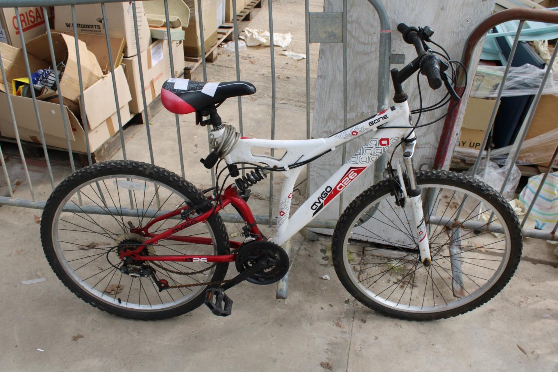 A GENTS MOUNTAIN BIKE WITH FRONT AND REAR SUSPENSION AND 12 SPEED GEAR SYSTEM