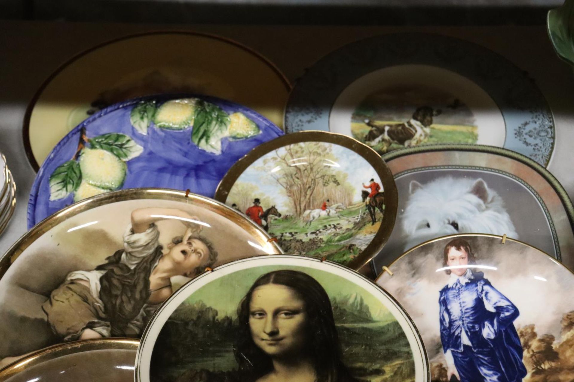 A COLLECTION OF 13 CABINET PLATES PLUS A LARGE ALFRED MEAKIN AND WREN BOWLS - Bild 3 aus 6