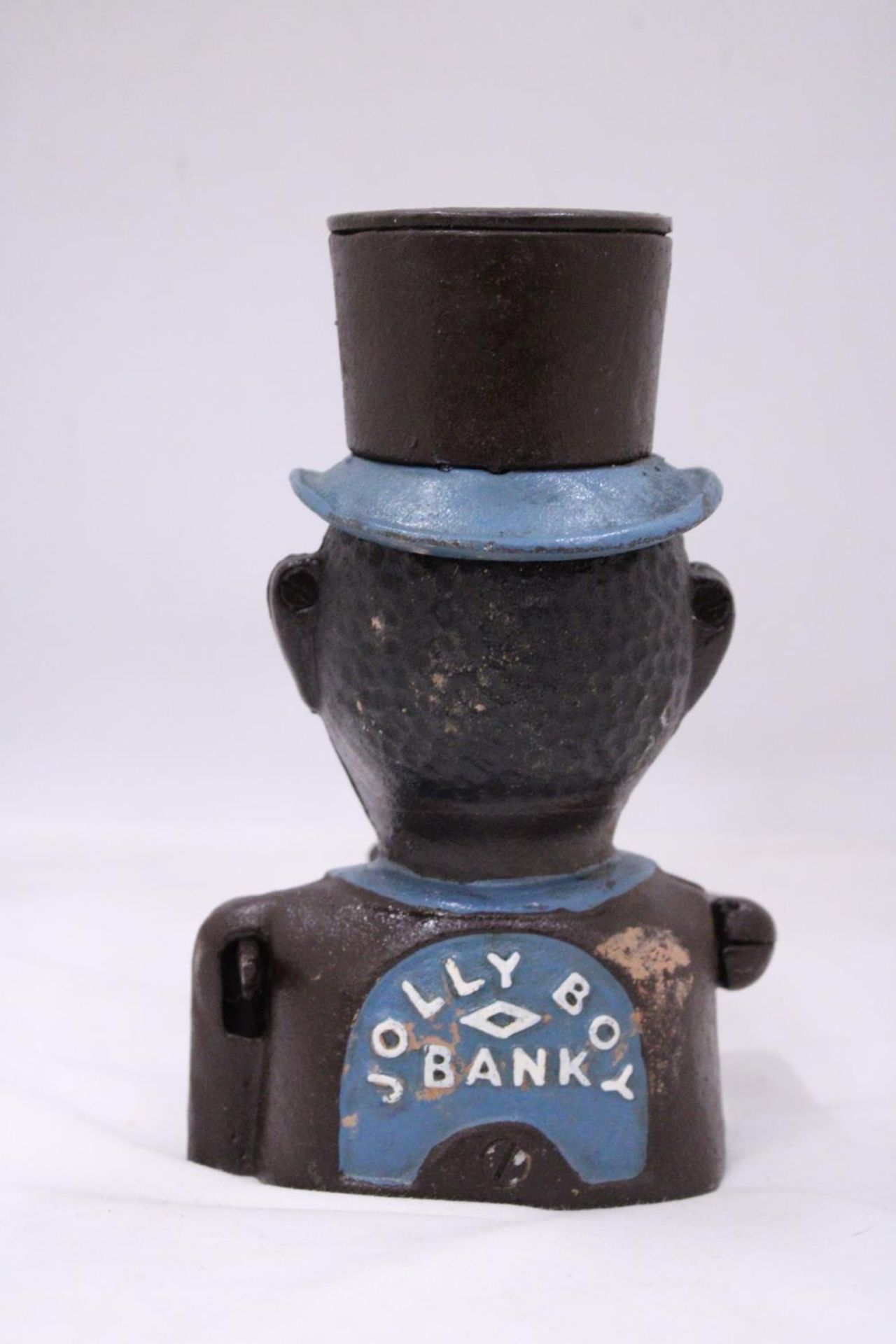 A VINTAGE CAST IRON AFRICAN AMERICAN IN TOP HAT - Image 3 of 4