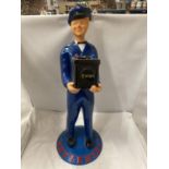 A VINTAGE STYLE EXIDE BATTERIES ADVERTISING FIGURE HEIGHT 24"