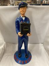 A VINTAGE STYLE EXIDE BATTERIES ADVERTISING FIGURE HEIGHT 24"