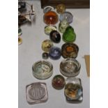 A LARGE QUANTITY OF PAPERWEIGHTS