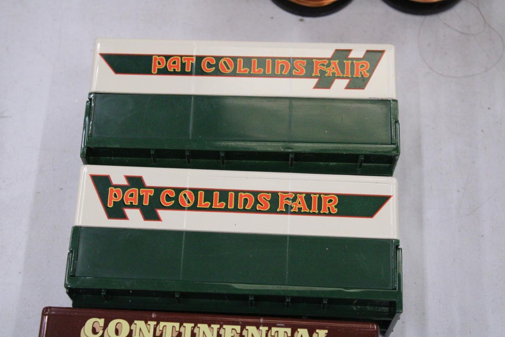 SEVEN METAL PAT COLLINS AND R.EDWARDS FAIRGROUND CONTAINERS - Image 4 of 5