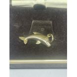 A 9 CARAT GOLD DOLPHIN PENDANT