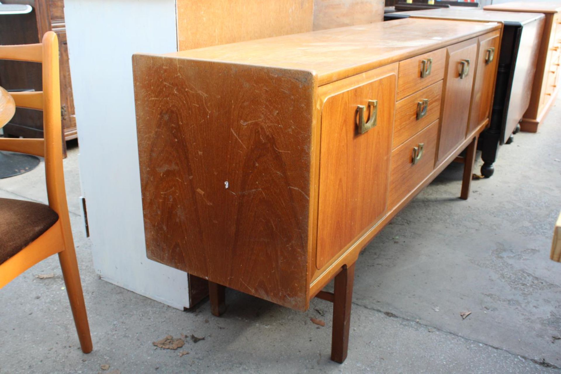 A RETRO TEAK SIDEBOARD/COCKTAIL CABINET, 72" WIDE - Image 2 of 5