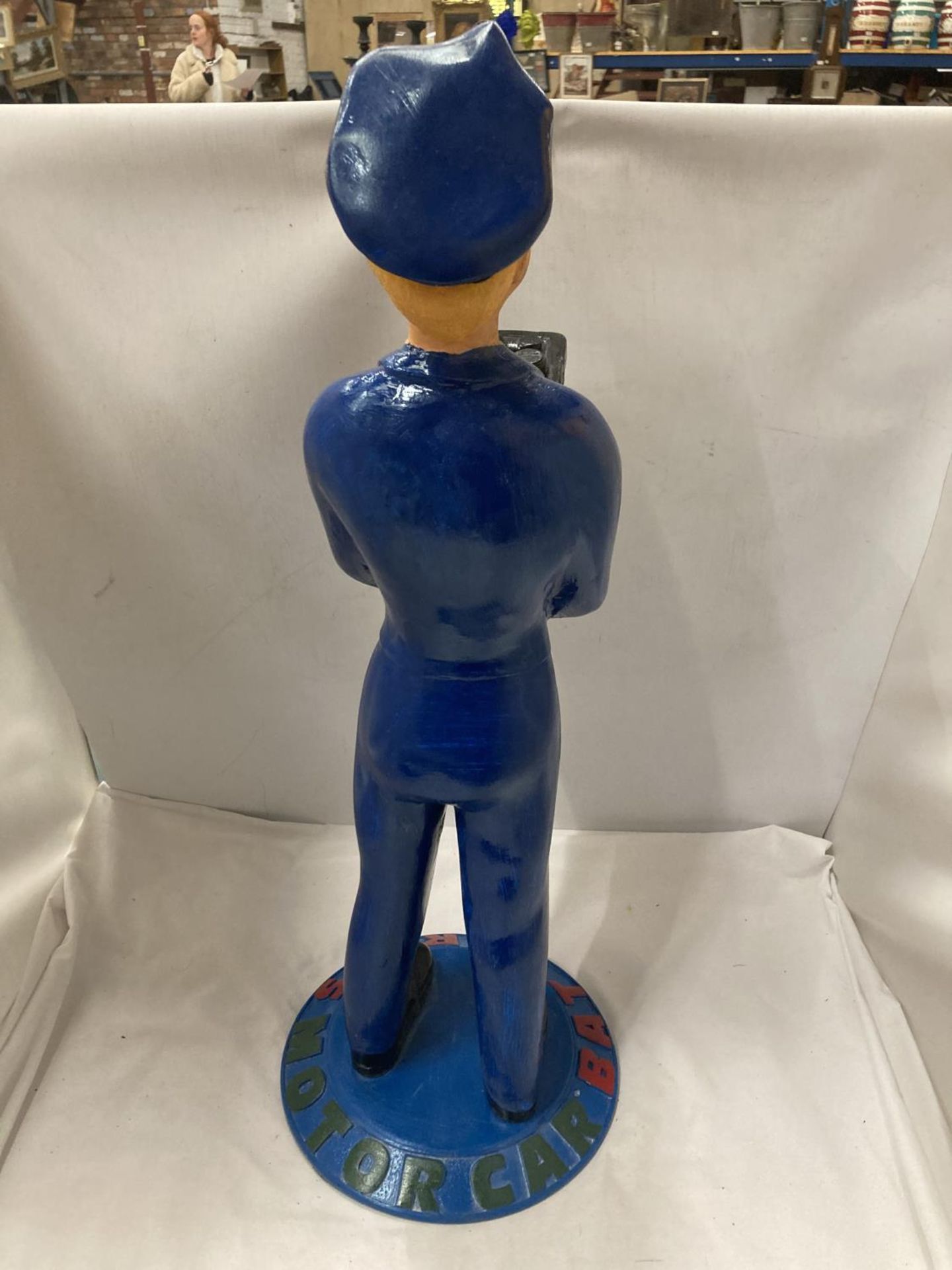 A VINTAGE STYLE EXIDE BATTERIES ADVERTISING FIGURE HEIGHT 24" - Bild 3 aus 4