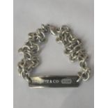 A MARKED 925 WHITE METAL CHAIN STAMPED, TIFFANY & CO.925, GROSS WEIGHT 70.6 G