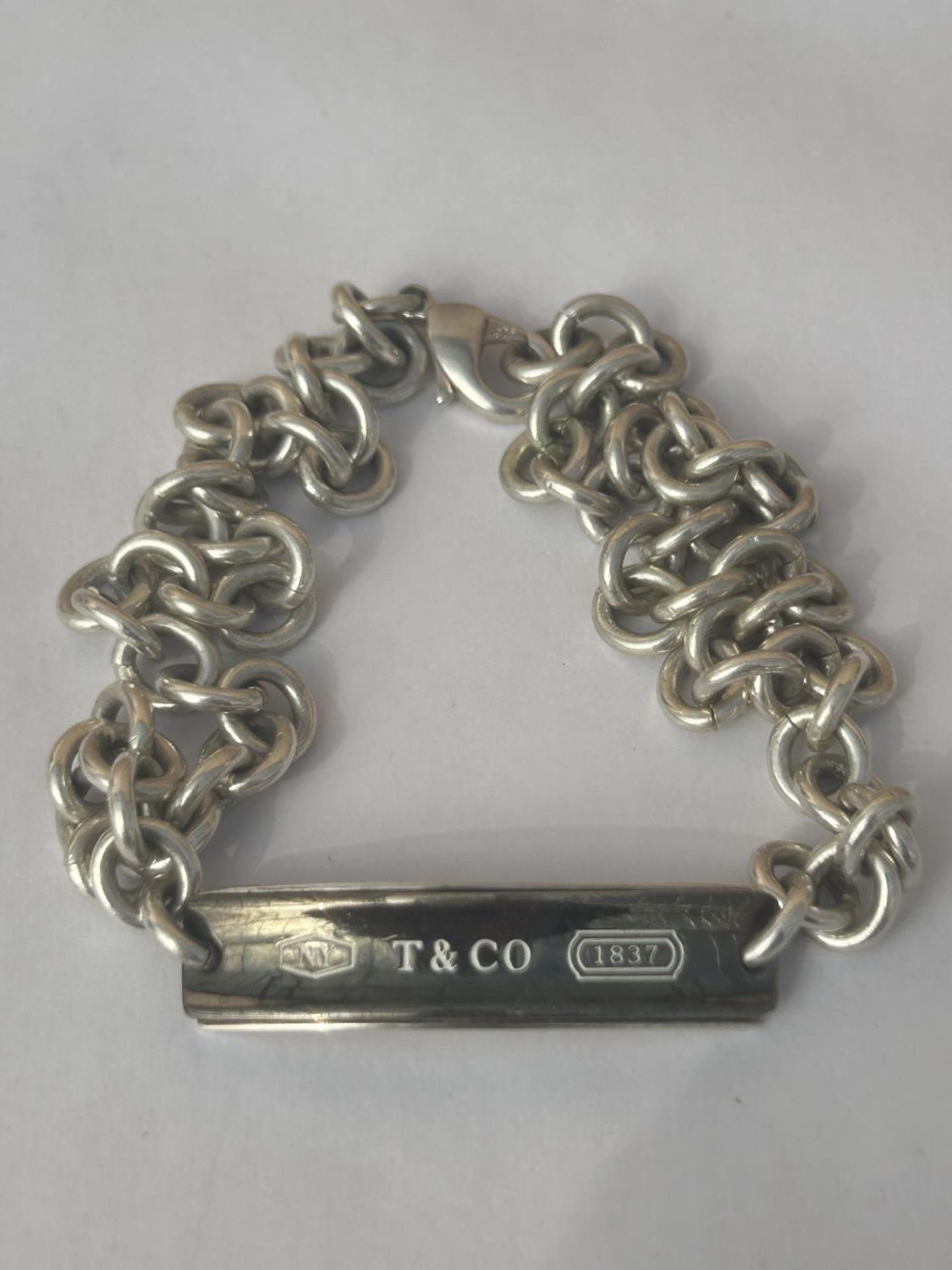 A MARKED 925 WHITE METAL CHAIN STAMPED, TIFFANY & CO.925, GROSS WEIGHT 70.6 G