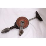 A VINTAGE STANLEY HAND DRILL
