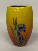 AN ANITA HARRIS VASE "BLUEBELLS" SIGNED IN GOLD