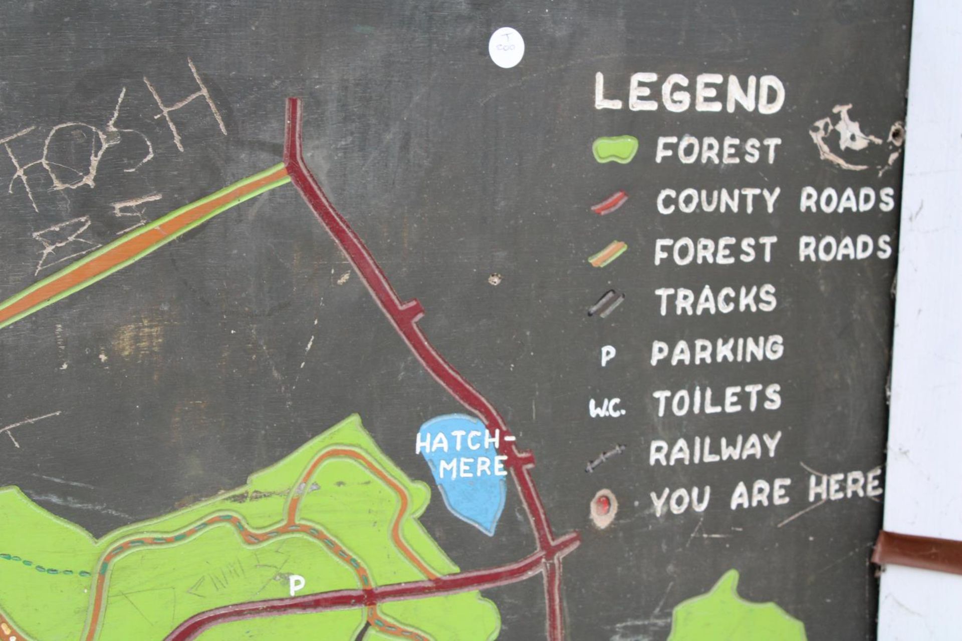 A VINTAGE WOODEN NATURE RESERVE MAP - Image 2 of 5