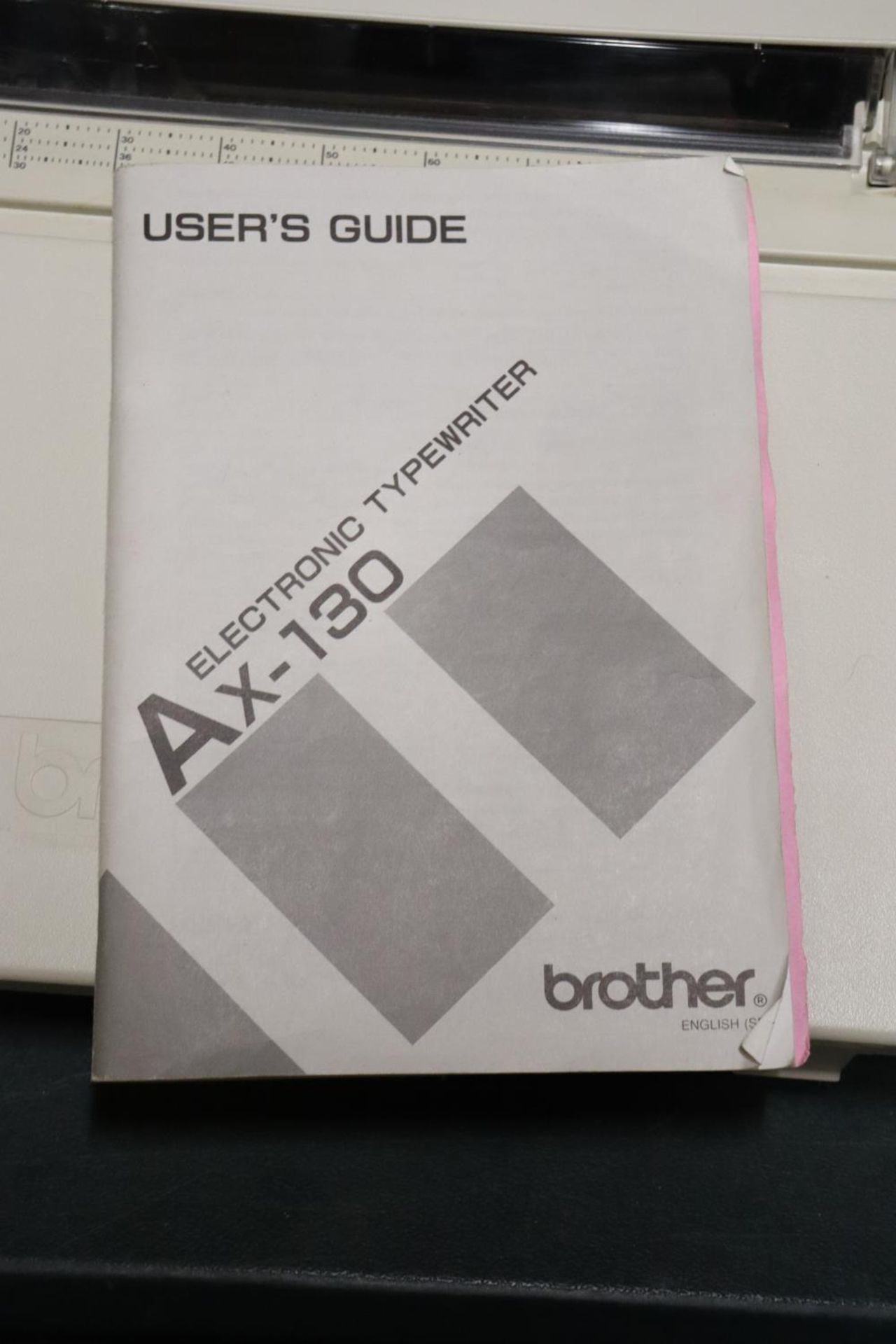 A BROTHER AX-130 ELECTRIC TYPEWRITER AND USER'S GUIDE - Image 4 of 5