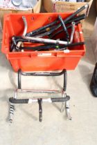 AN ASSORTMENT OF VARIOUS BIKE HANDLE BARS