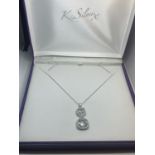 A BOXED SILVER NECKLACE