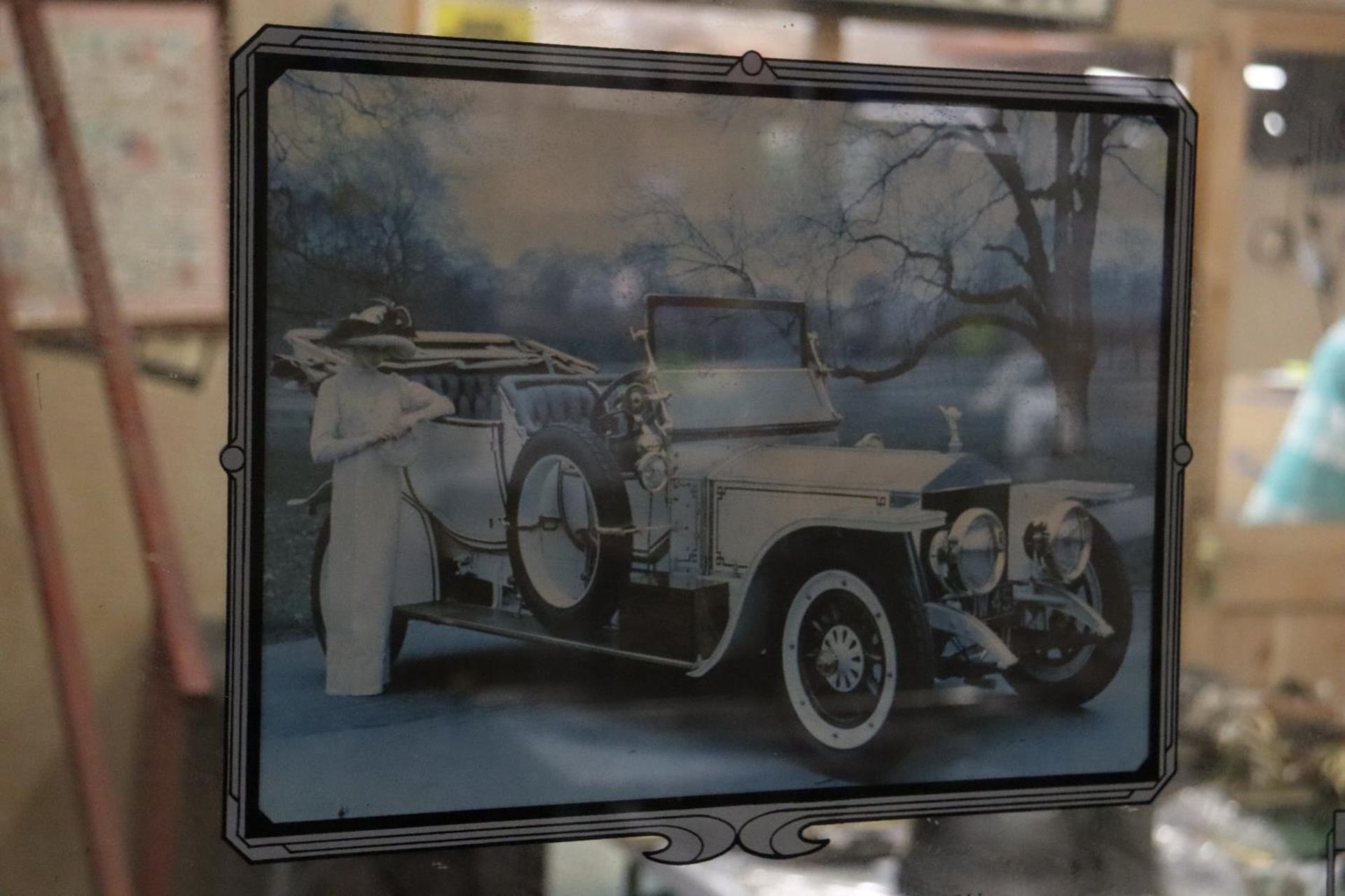 A ROLLS-ROYCE SILVER GHOST MIRROR, 61CM X 48CM - Image 3 of 4