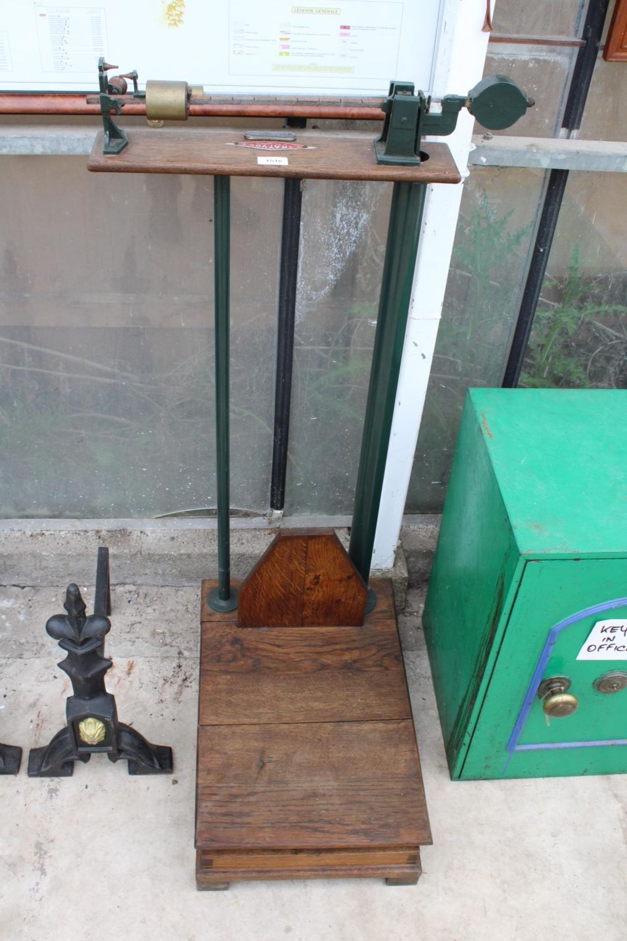 A SET OF VINTAGE TRAYVOU PLATFORM SCALES