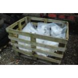 PALLET OF WHITE GUTTER JOINTS NO VAT