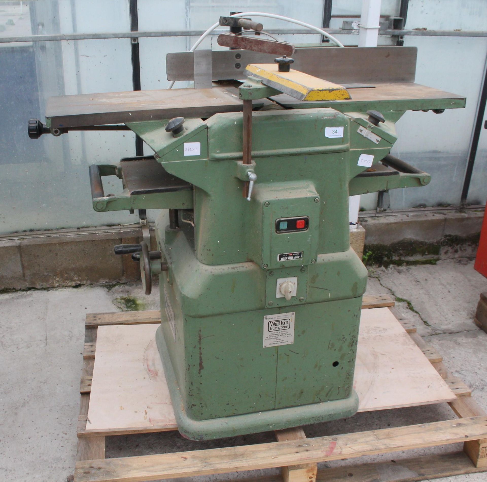 WADKIN BURSGREEN PLANER NO VAT - Image 2 of 6