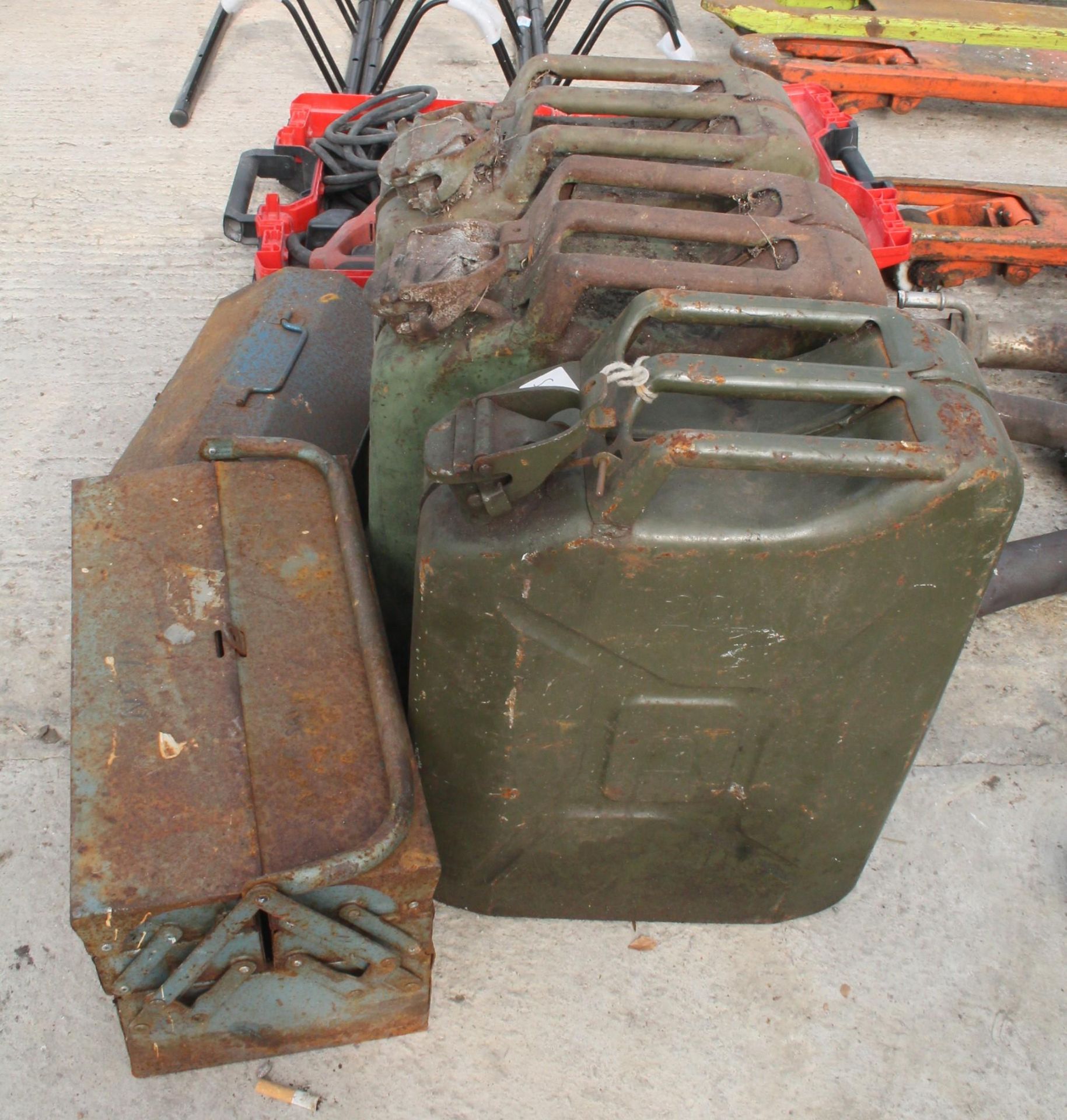 3 JERRY CANS AND TOOL BOXES NO VAT - Image 2 of 2