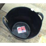 3 NEW BLACK TUBS NO VAT