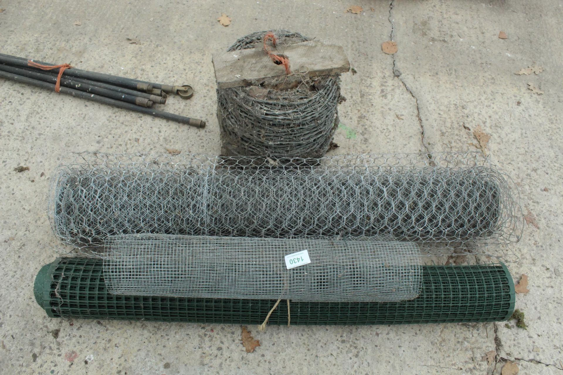 BARBED WIRE AND CHICKEN WIRE NO VAT