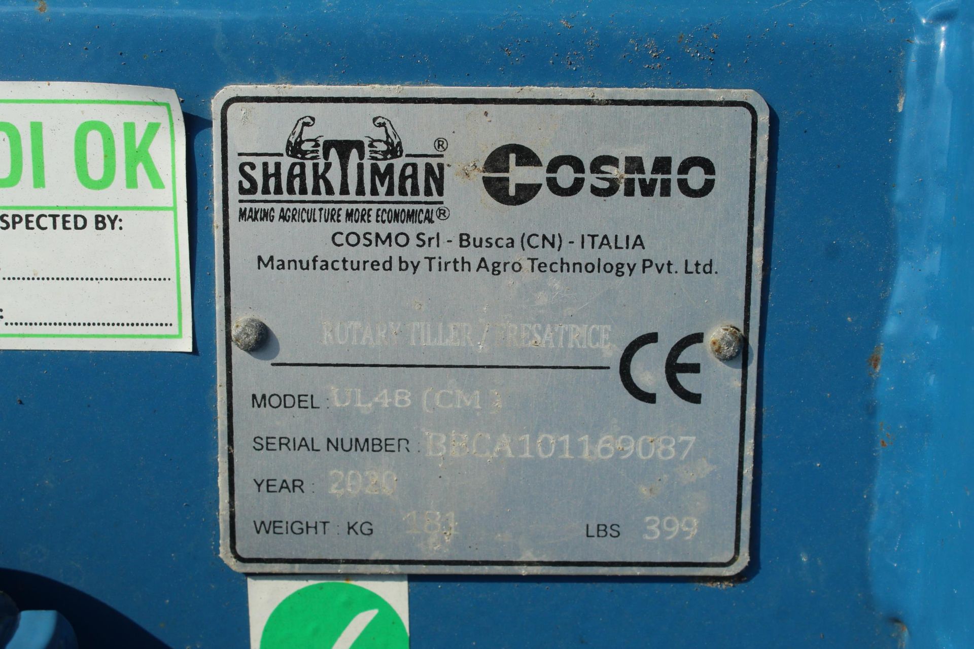 SHAKTIMAN ROTOVATOR LITTLE USED SINCE NEW IN GOOD WORKING ORDER NO VAT - Image 5 of 6