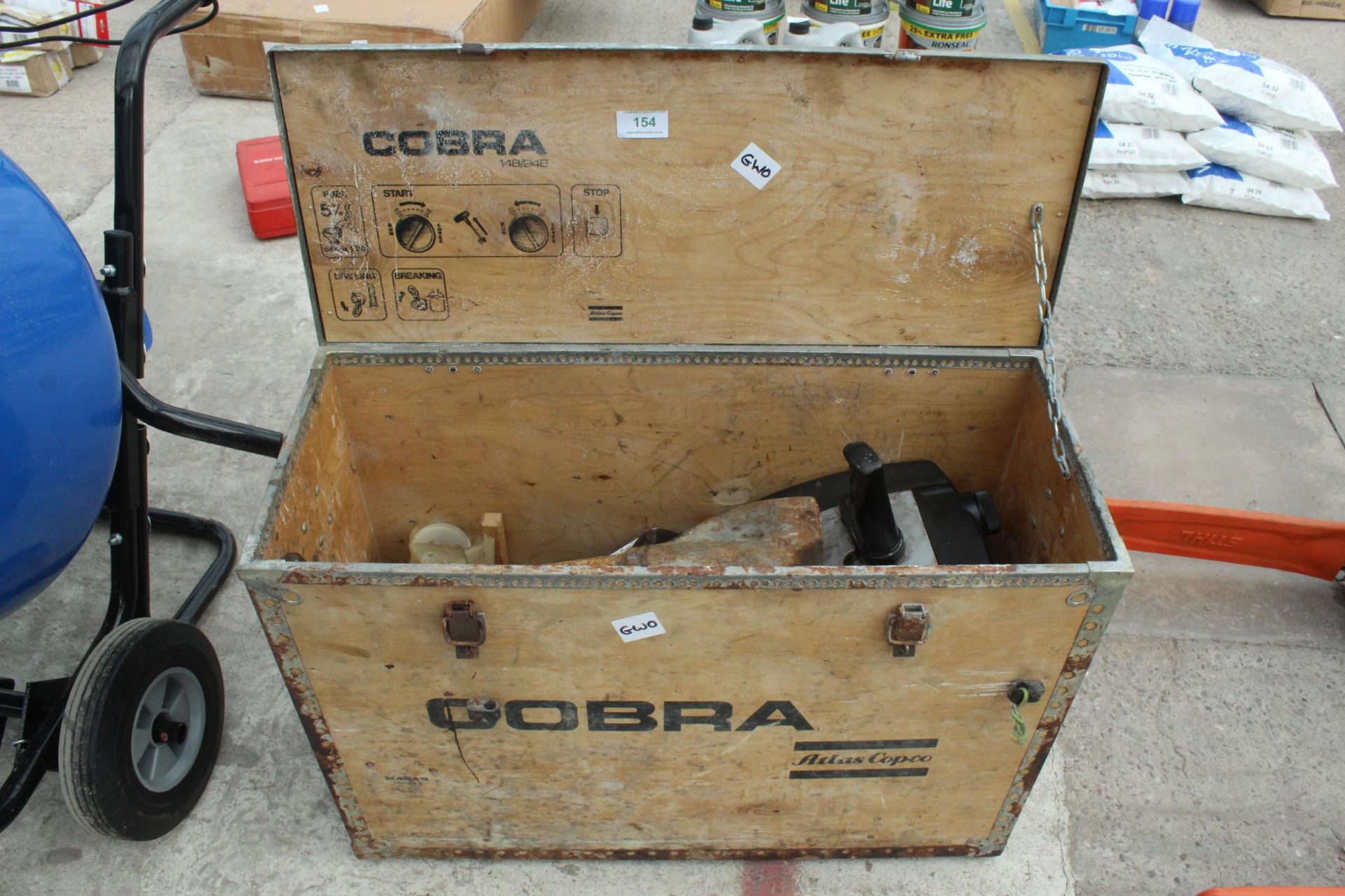 COBRA PETROL BREAKER AND ATTACHMENTS NO VAT