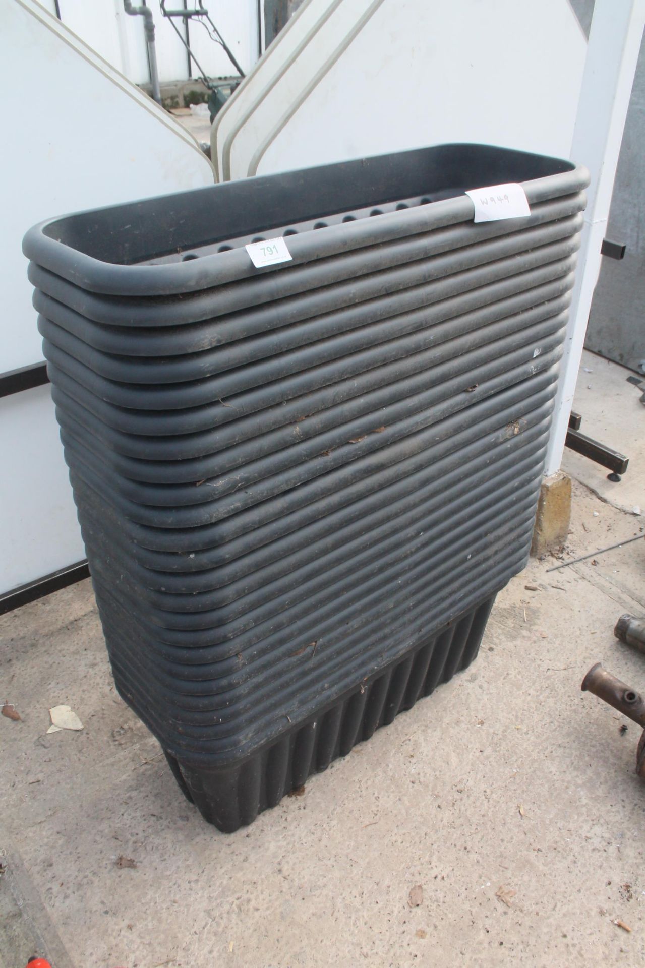 24 PLASTIC TROUGHS NO VAT