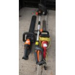 HEDGE CUTTERS AND STRIMMERS, 3 ITEMS NO VAT