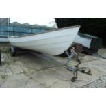 DRASCOMBE LUGGER BOAT AND BOAT TRAILER SPEC LENGTH 5.72M WATERLINE LENGTH 4.57M BEAM 1.90M SAILING