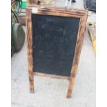 WOODEN SHOP DISPLAY BOARD NO VAT