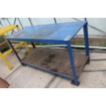 METAL WORK BENCH HEAVY DUTY 61" X 24" X 33" HIGH + VAT