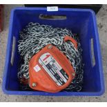 1 TON CHAIN HOIST 25M DROP NO VAT