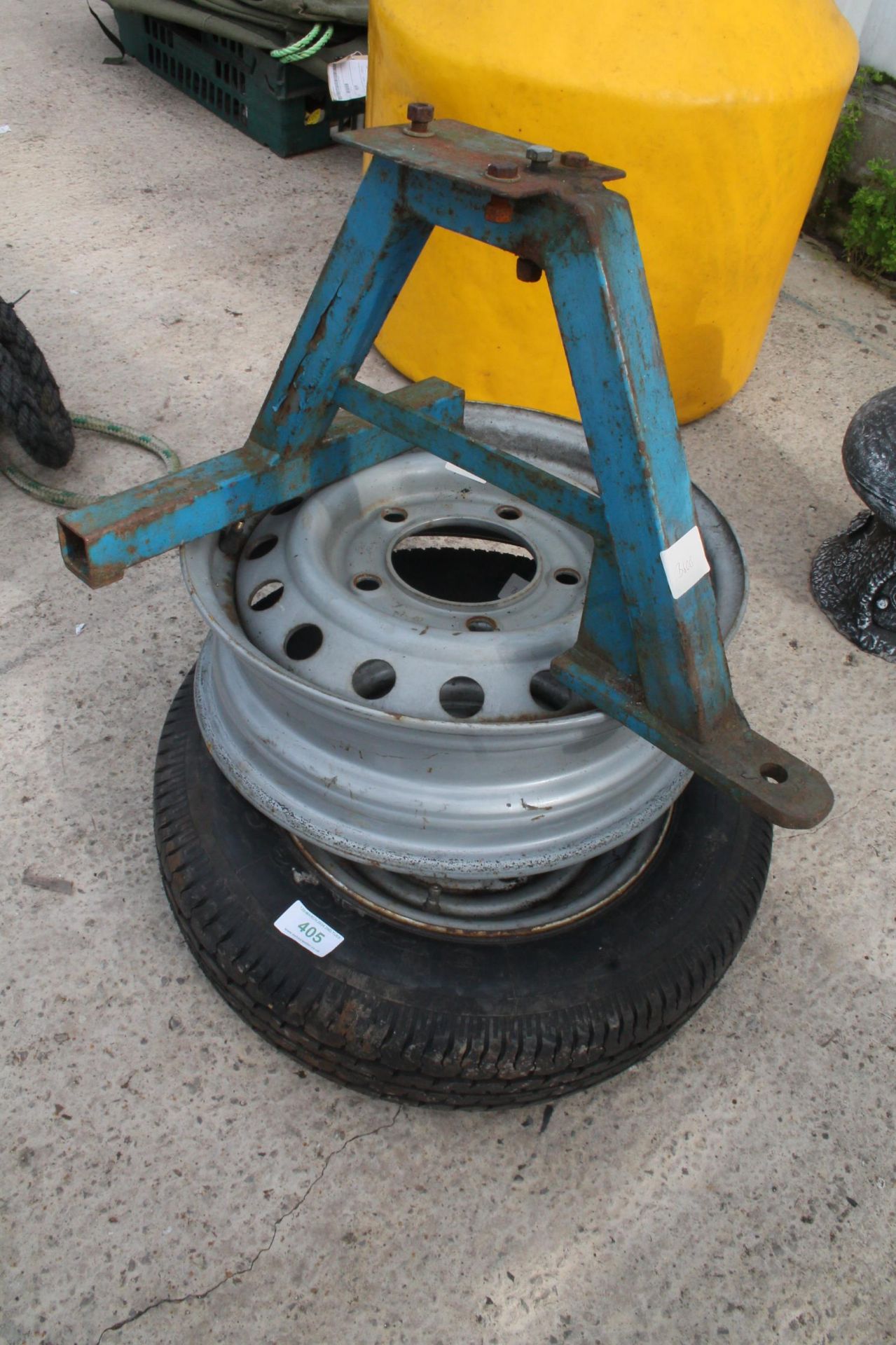 12" IFOR WILLIAMS TRAILER WHEEL, JOCKEY WHEEL SPARE HANDLE, IFOR WILLIAMS WHEEL, WHEEL BARROW