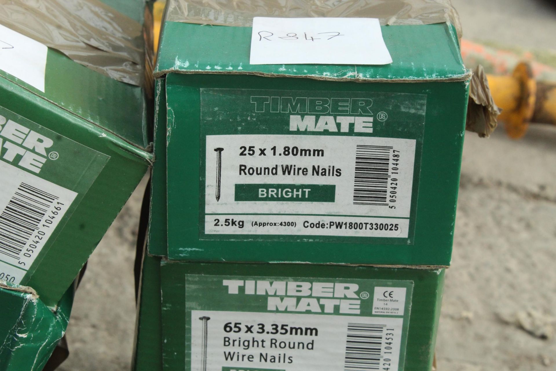 4 BOXES 50MM BRIGHT OVAL NAILS AND 4 BOXES ROUND WIRE NAILS+ VAT - Image 2 of 2
