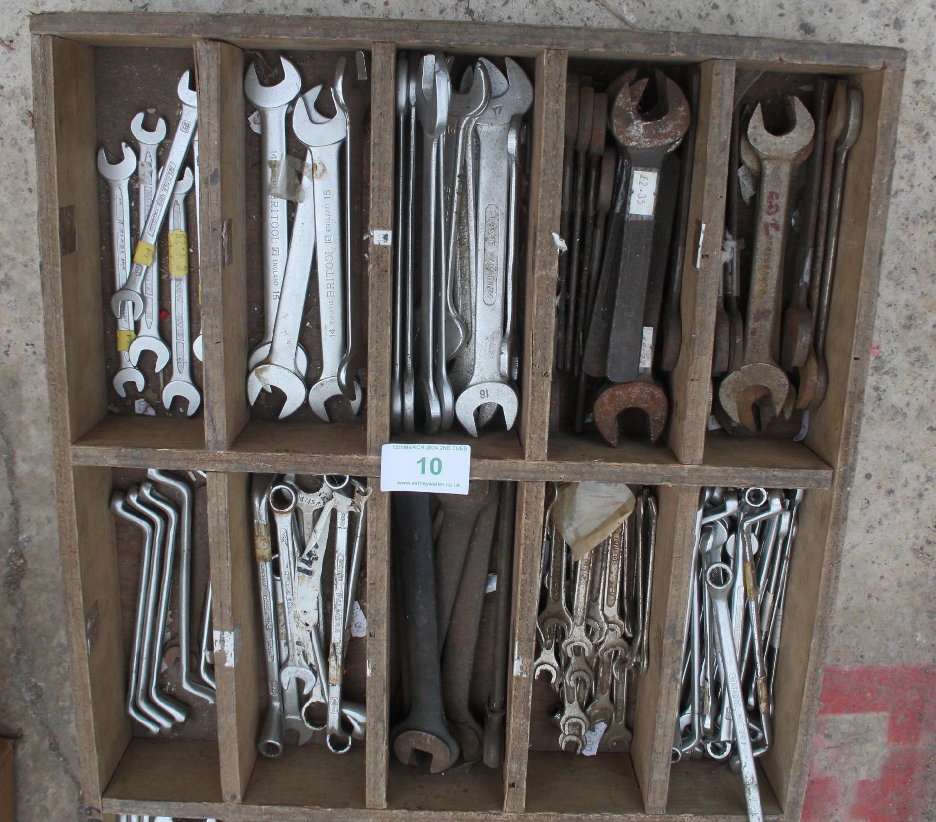 BOX OF SPANNERS + VAT