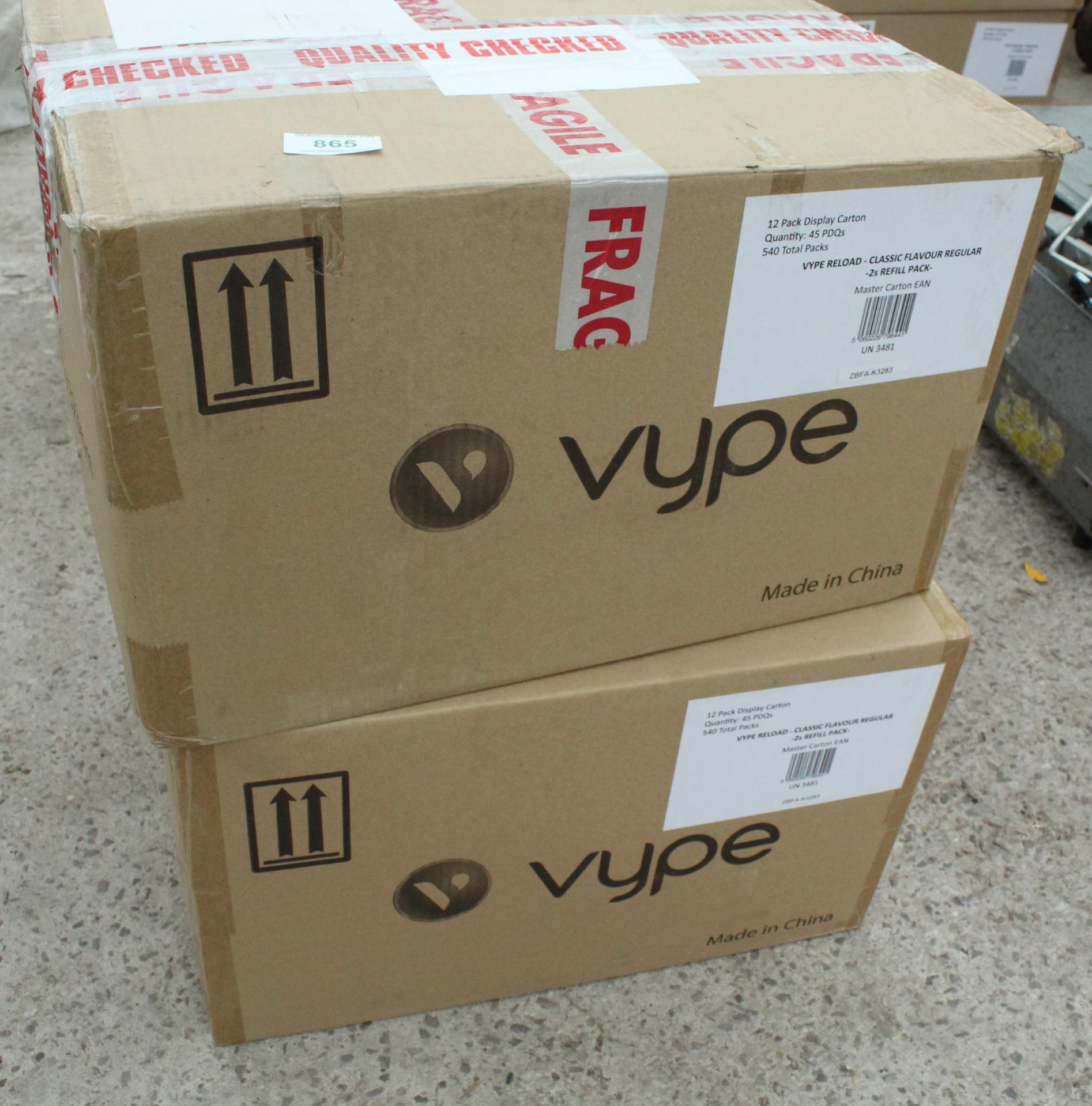 2 BOXES OF VYPE RELOAD NO VAT