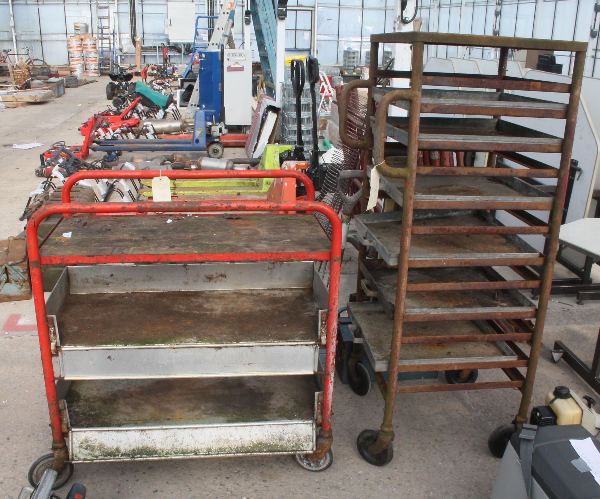 METAL TROLLEY AND MEDICAL TROLLEY NO VAT