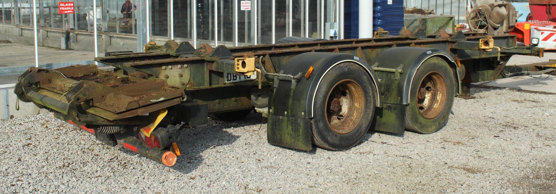TRAILER CHASSIS DISMOUNT BOX IN WORKING ORDER NO VAT - Image 2 of 4