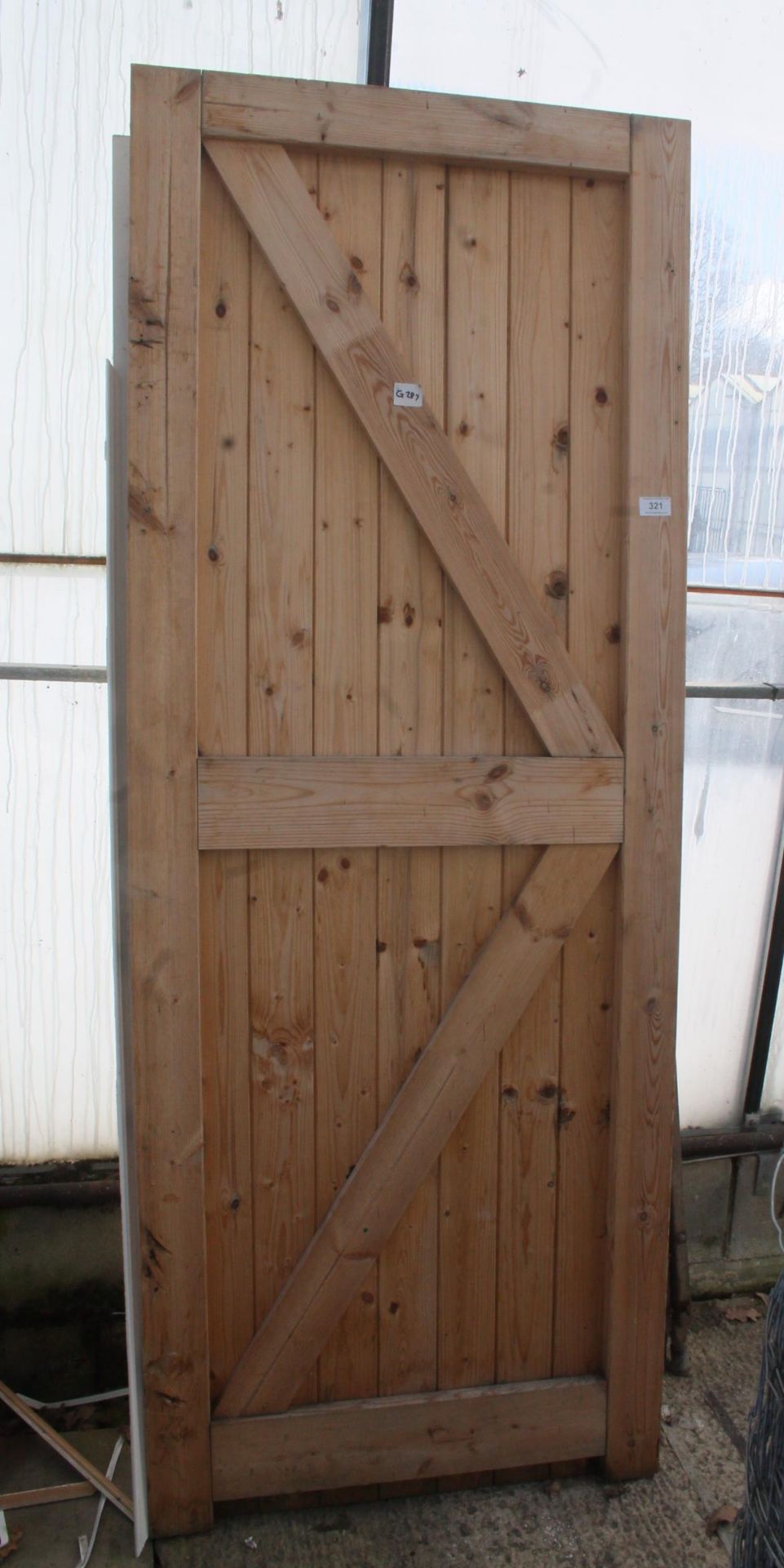 GARDEN GATE 30" X 78" AND INTERNAL DOOR NO VAT - Image 2 of 2