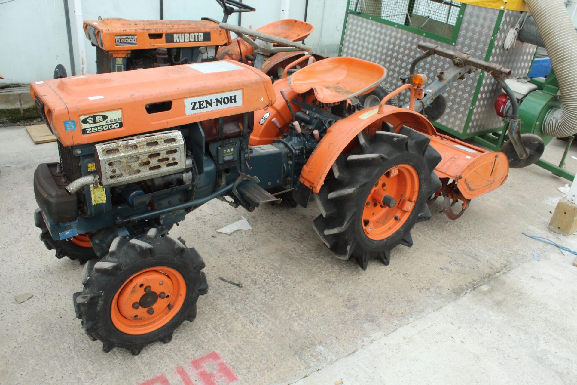 ZEN-NOH ZB5000 4X4 TRACTOR VERY ORIGINAL ALL IN WORKING ORDER COMPLETE WITH ROTOVATOR THE VENDOR