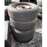 4 WHEELS AND TYRES 195/55-R-16 NO VAT
