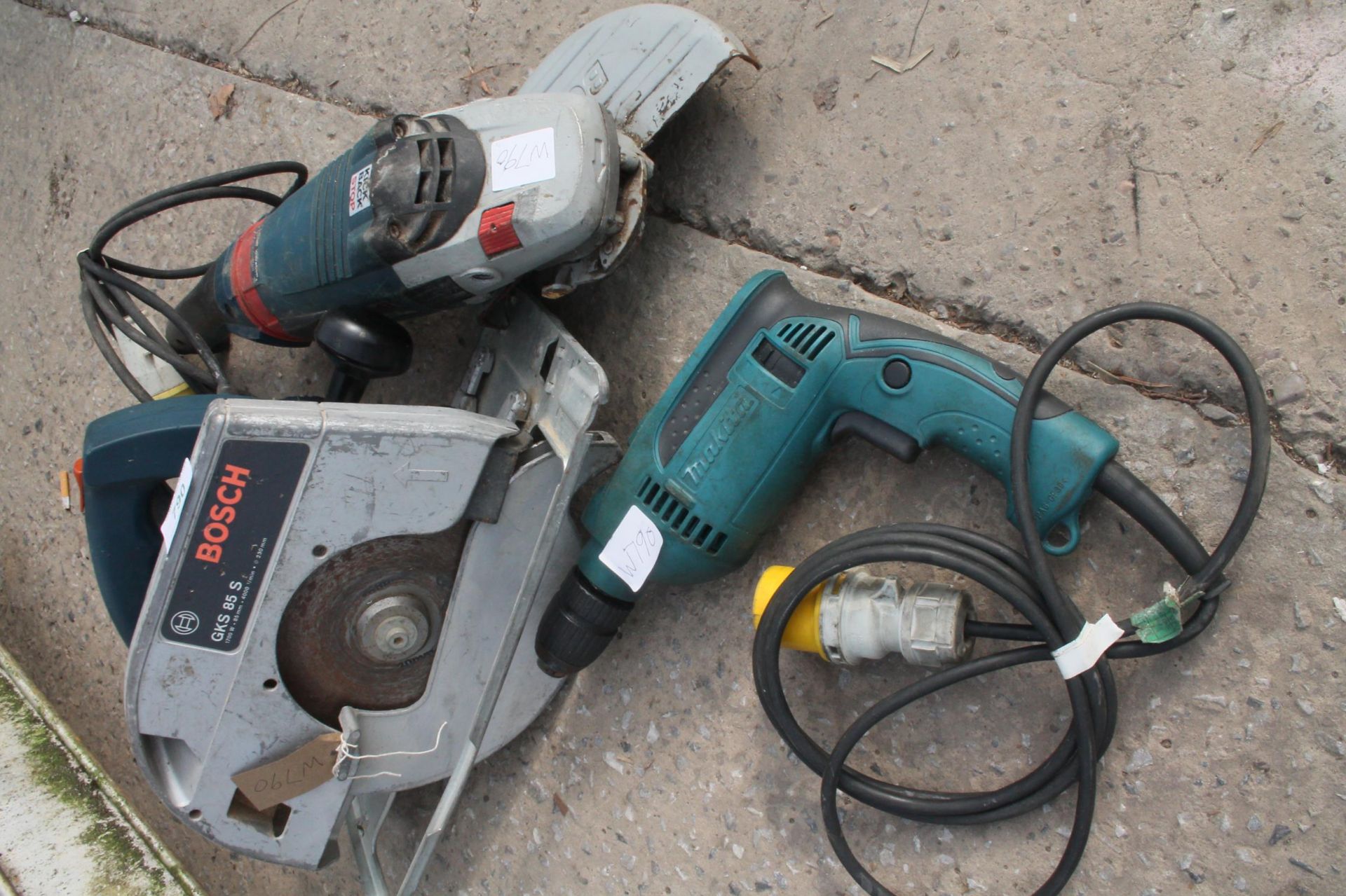 CIRCULAR SAW, DRILL AND ANGLE GRINDER NO VAT - Image 2 of 2