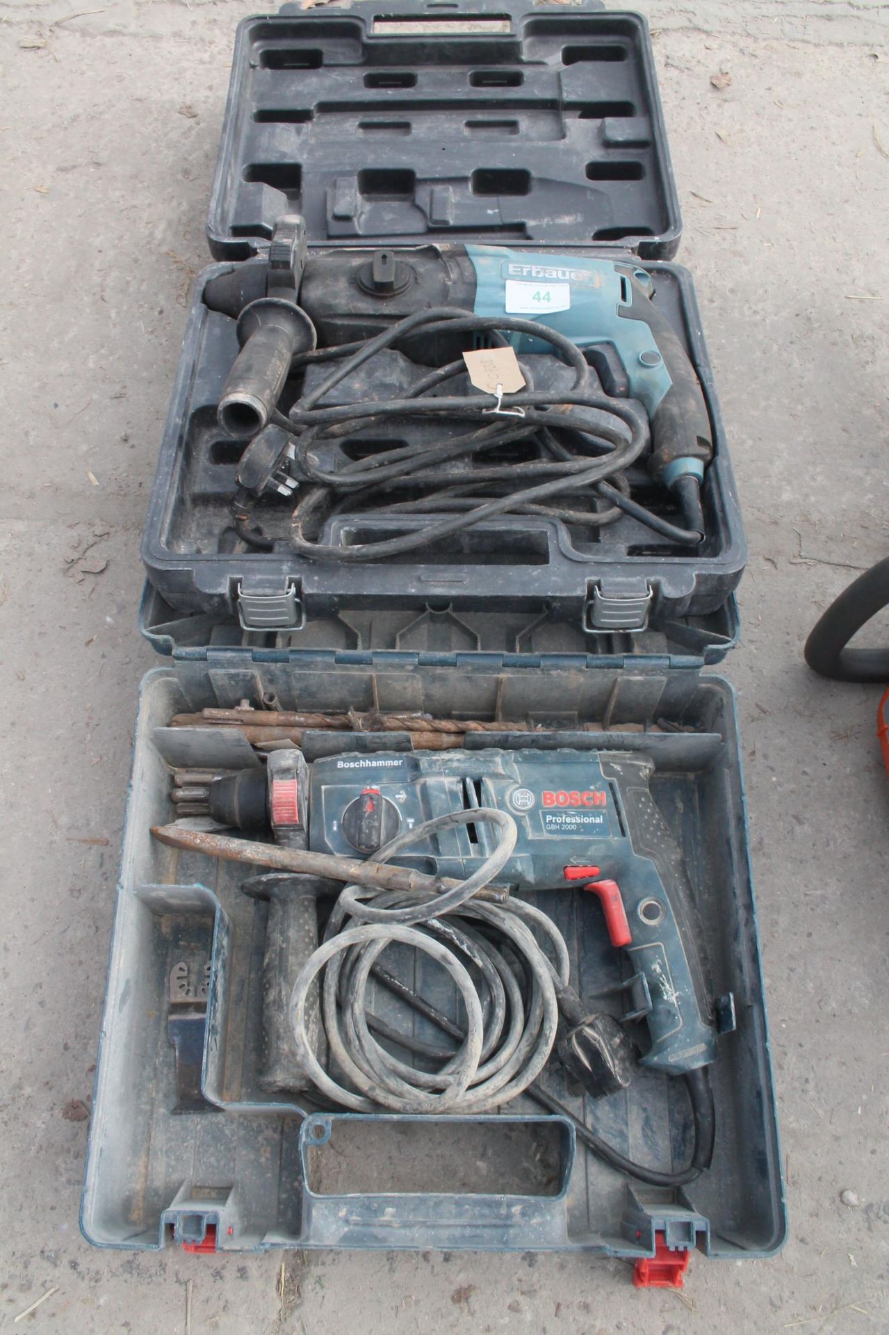 ERBAUER/BOSCH SDS DRILLS IN WORKING ORDER NO VAT